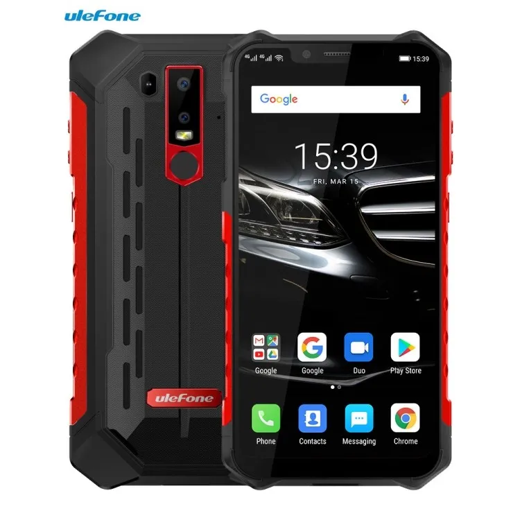 

Original Unlock Global Band Ulefone Armor 6E 4GB+64GB 6.2 Inch Touch Screen Android 9 Octa Core Waterproof Rugged Mobile Phone, Red