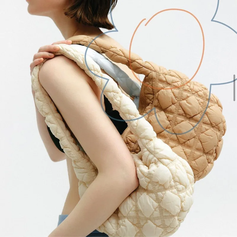 

New Mini Handheld Fashion Bubble Cloud Pleated Bag Puffer Shoulder Bag