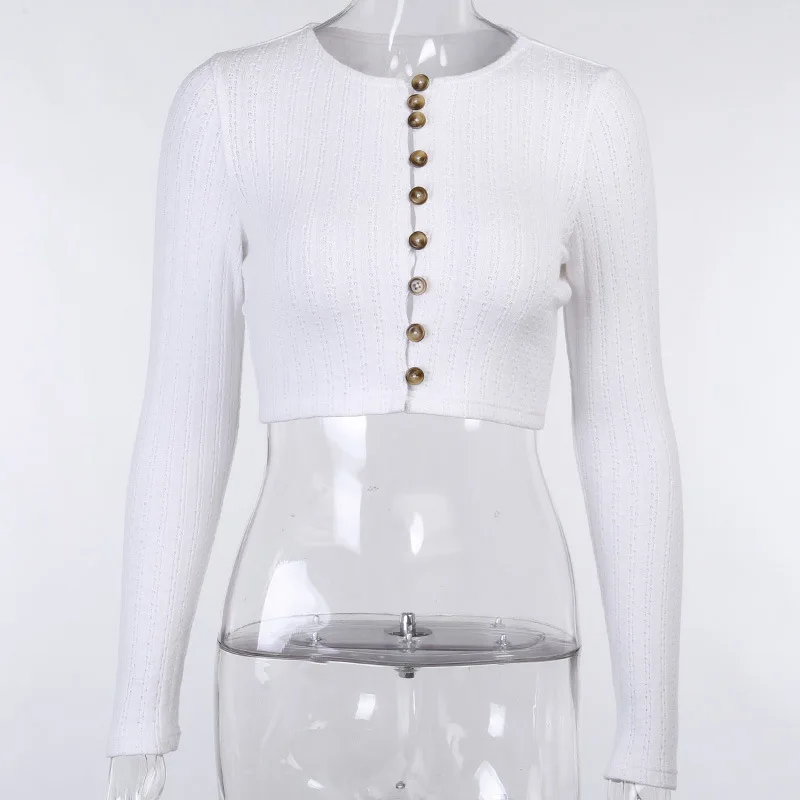 

2020 new arrivals autumn collection women fashion round neck long sleeve top