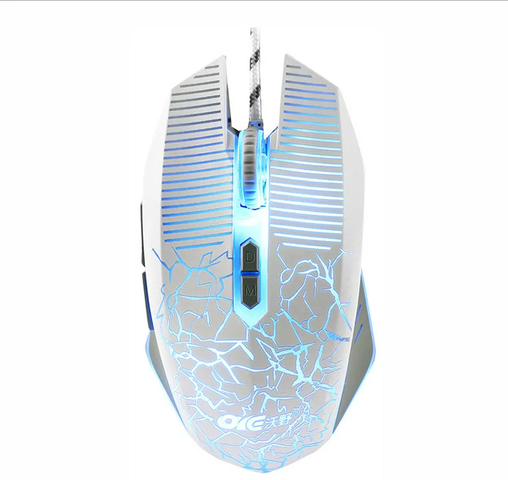 

Dasol Game Athletic Mouse Computer Home Game Wired Macro Definition Adjustable Mouse King Glory Mute White Mouse