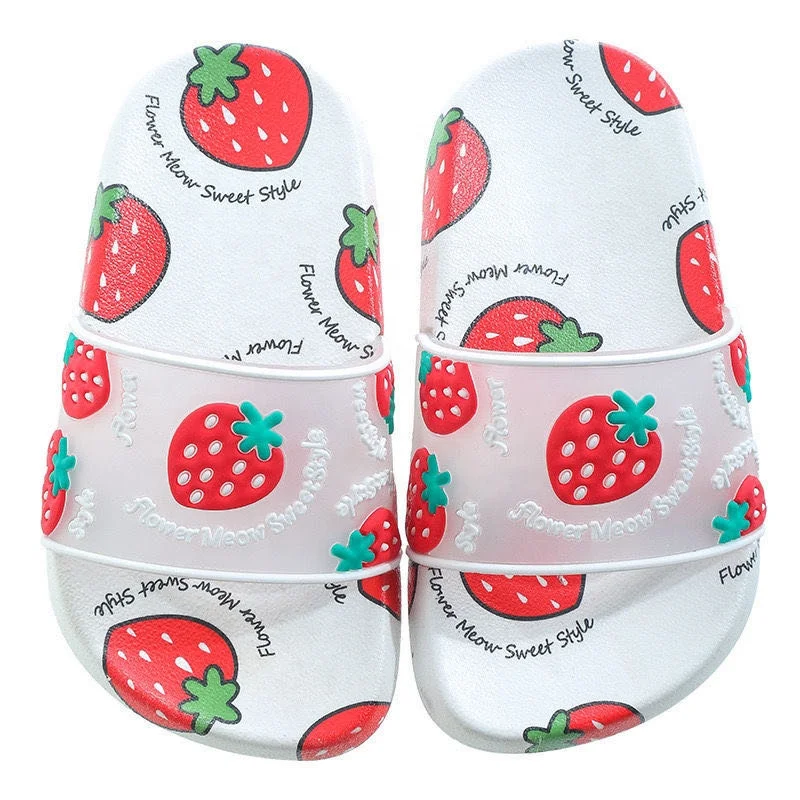 

Summer comfortable kids embossing slippers non-slip pvc plastic bathroom children boysgirls sandals slippers customized, As picture or customized color