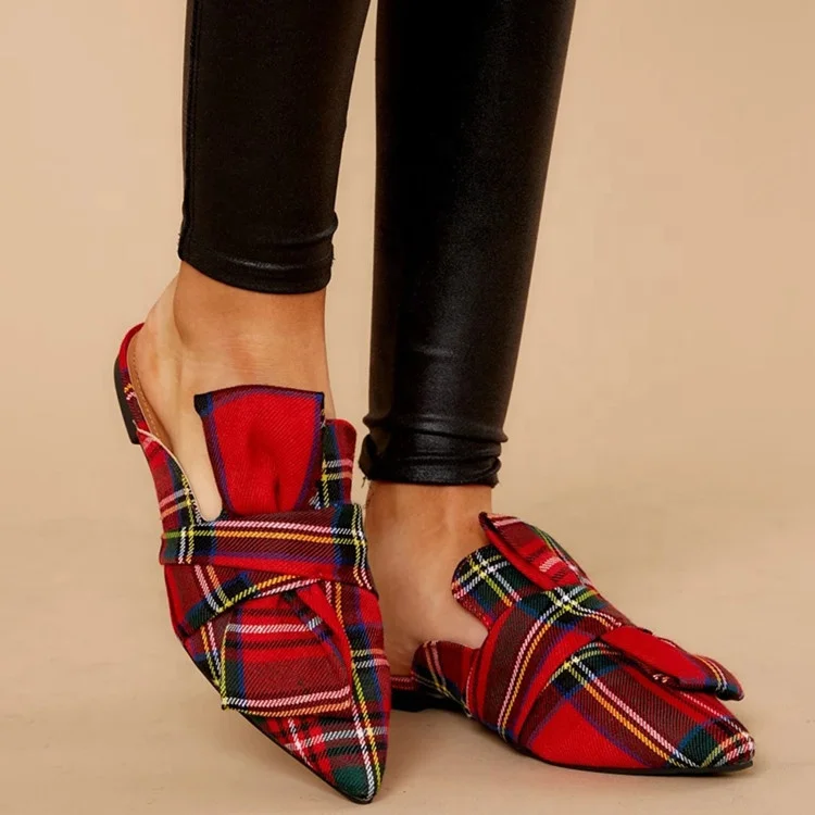 

Fashion Women Red Lattice Camouflage Flip Flops Breathable Pointed Toe Slippers Flat Sandals zapatos de mujer Slides, Leopard,rain bow