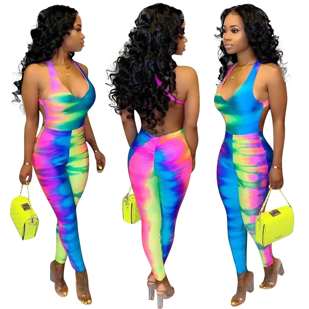 

Latest Design New Fashion Sexy One Piece Clothes long Jumpsuit Women
