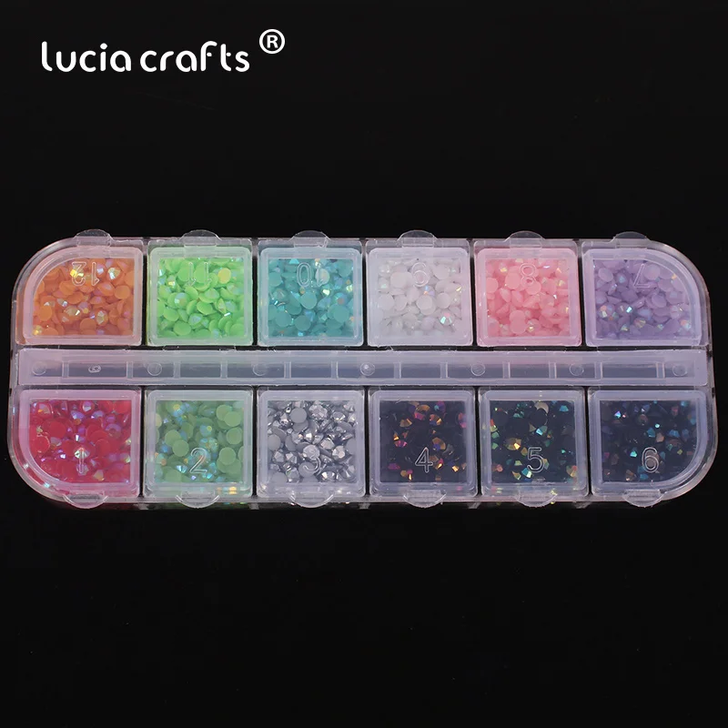 

DIY Glue On Fabric Garment Stones Nail Art Material Resin Crystal Pearl Flatback Rhinestone F1215