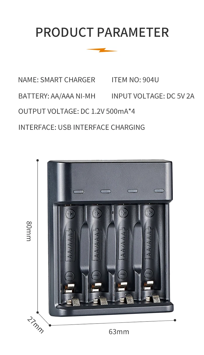 Usb Battery Charger Aa Aaa New Arrival Universal Bmax 4 Slots Ni Mh 1 ...