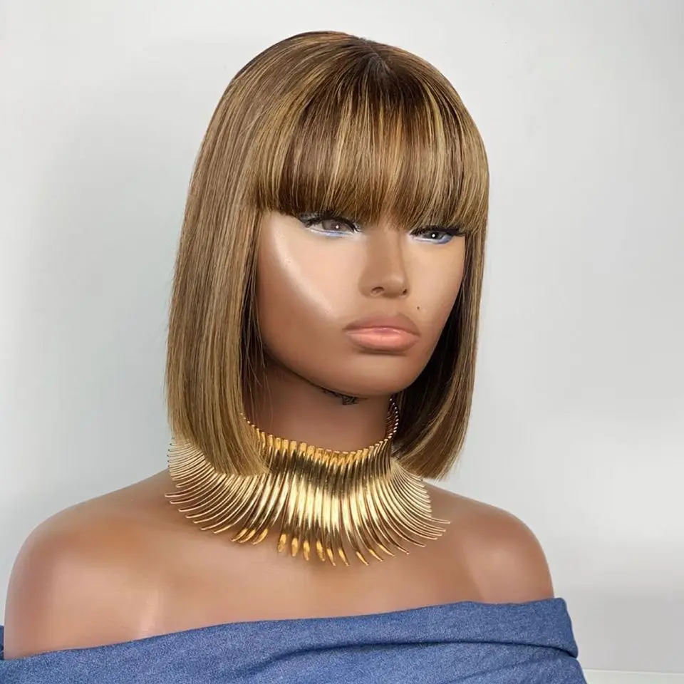 brazilian fringe bob wig