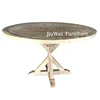 Chines style rustic dining table solid wood round dining table