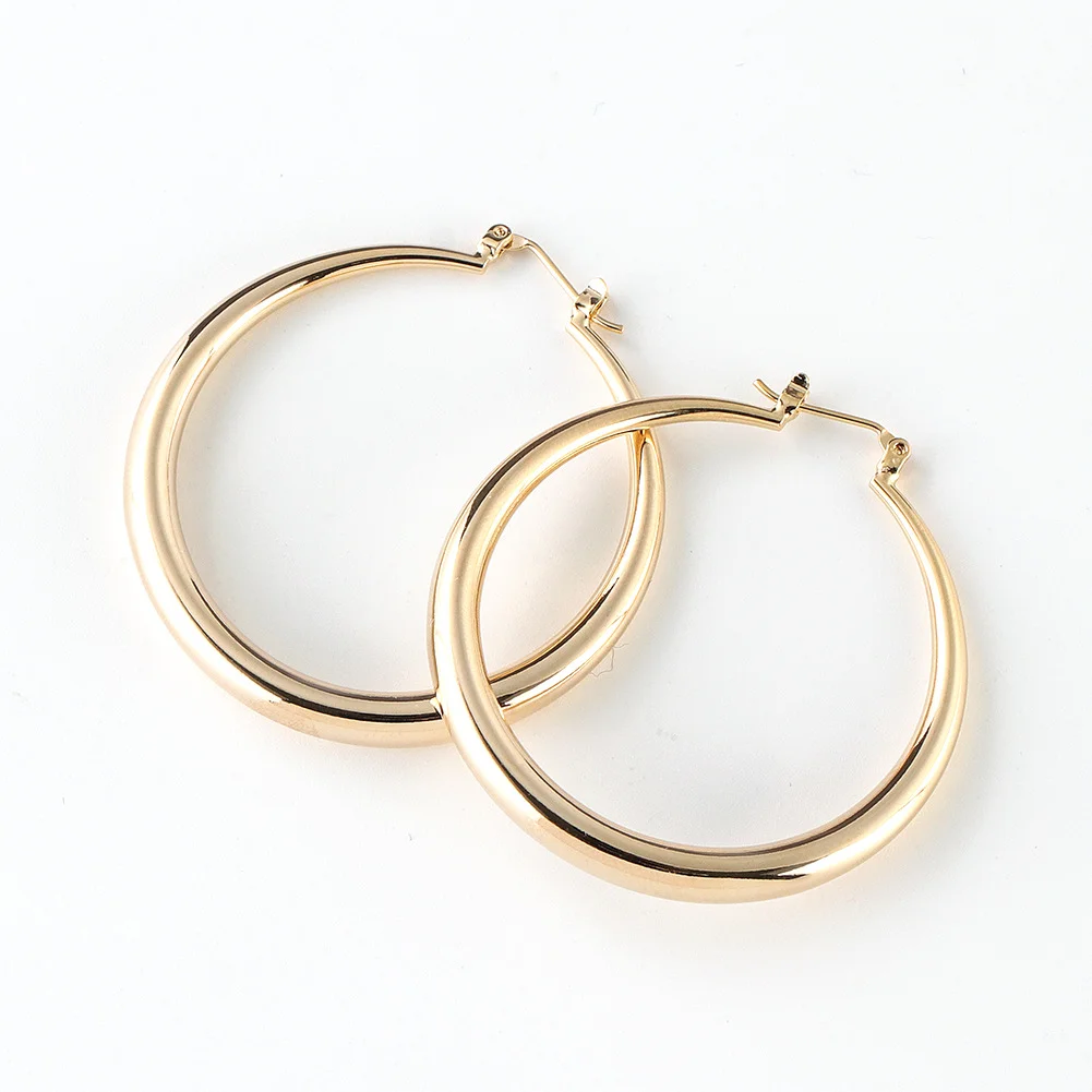 

Fashion Temperament Circle Earrings Women's High Quality Minimalist Street Popular Jewelry, Picture