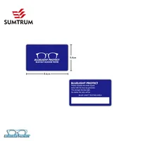 

Blue light blocker/blue light test card -Card only- Can be customized