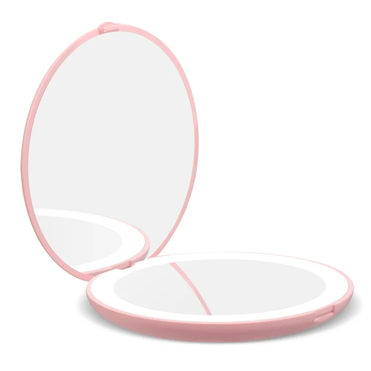 

Folding Double Sides Magnifier Touch Screen Round Shape Mini Make Up Mirror