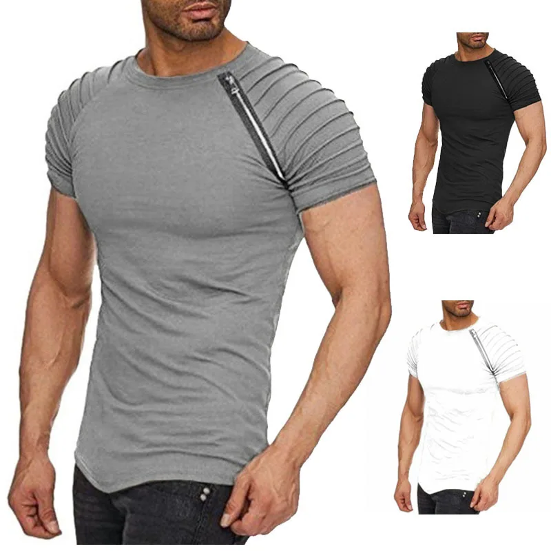 

Men's Long Sleeve Active Quick Dry Cycling Crew Neck Gym Tops