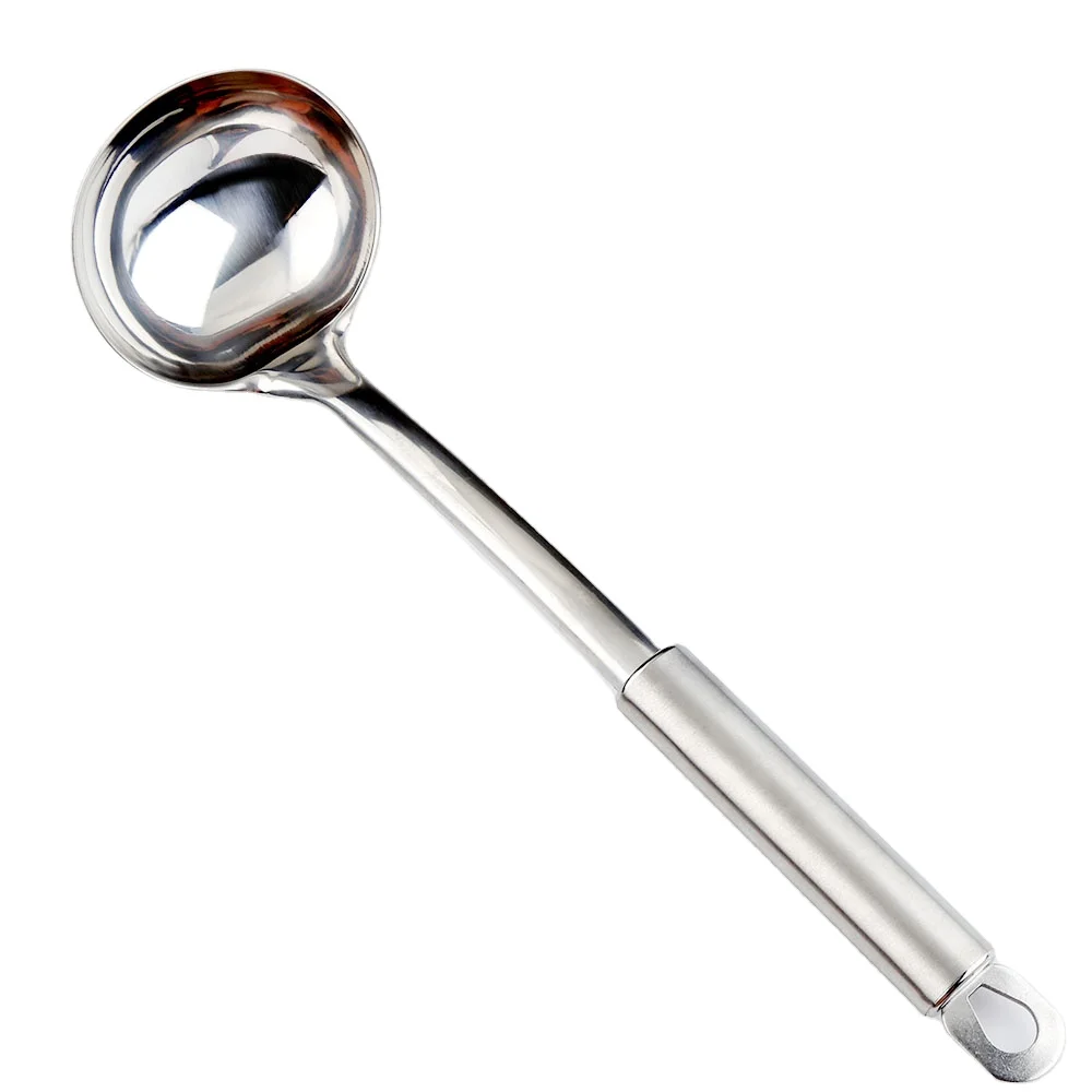 

Soup Ladle Stainless Steel Kitchen Accessories Cooking Ladle for Soup Sauce Metal Utensil, Sliver