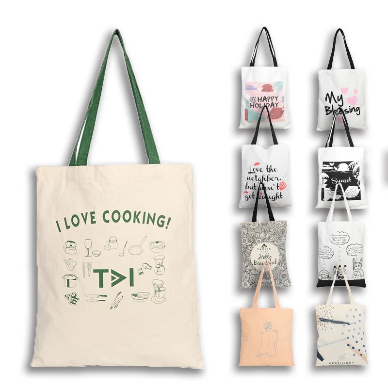 

Factory Price Canvas Women Handbags Ladies Shopping For Cotton Tote Bags, Natural