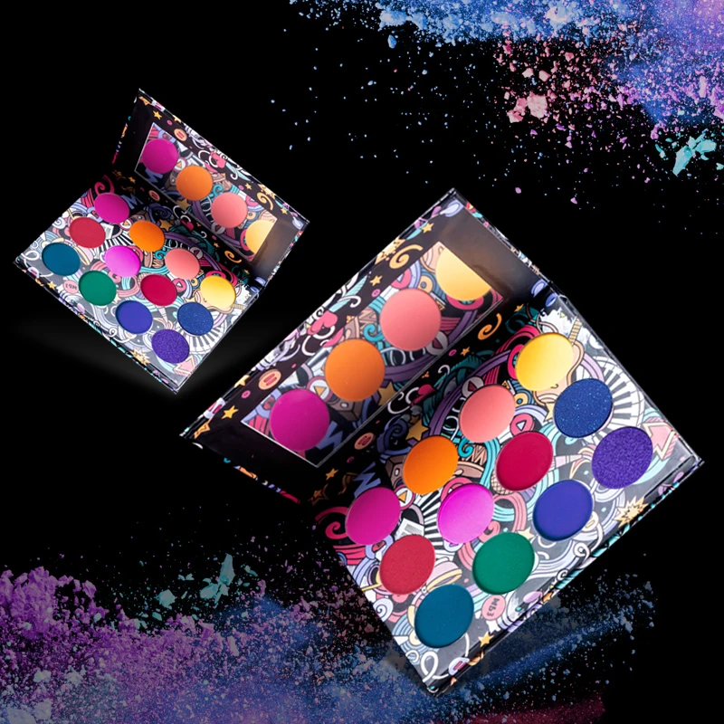 

Private Label High Pigment Free Choose Custom 12 Colors Eye Shadow Palette