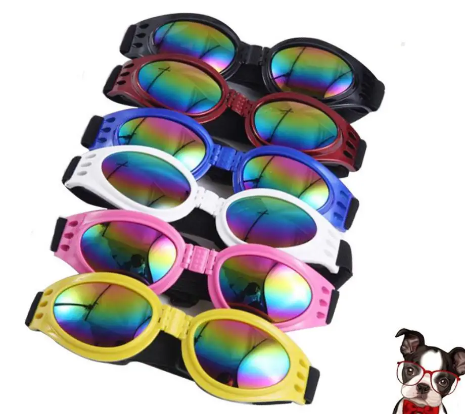 

Foldable Sunglasses Colorful Pet SunGlasses For Dogs And Cats, Yellow, pink ,white,blue etc.
