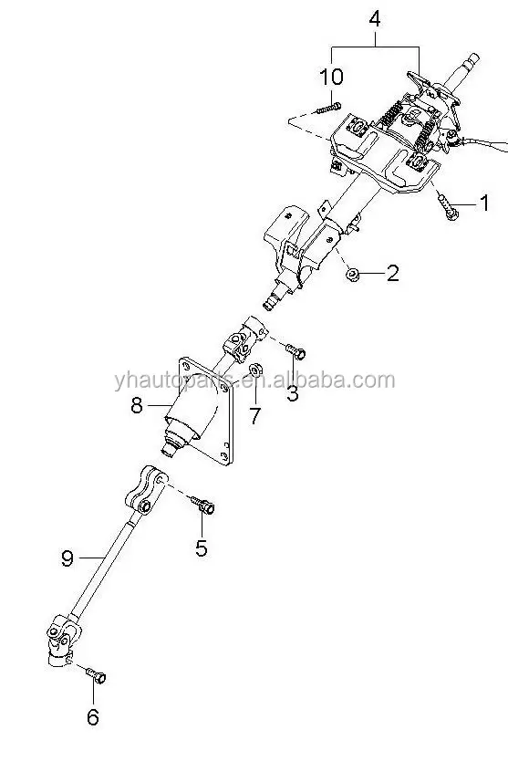 Steering Shaft For Kia Sorento 20032009lower Ujoint Steering Column