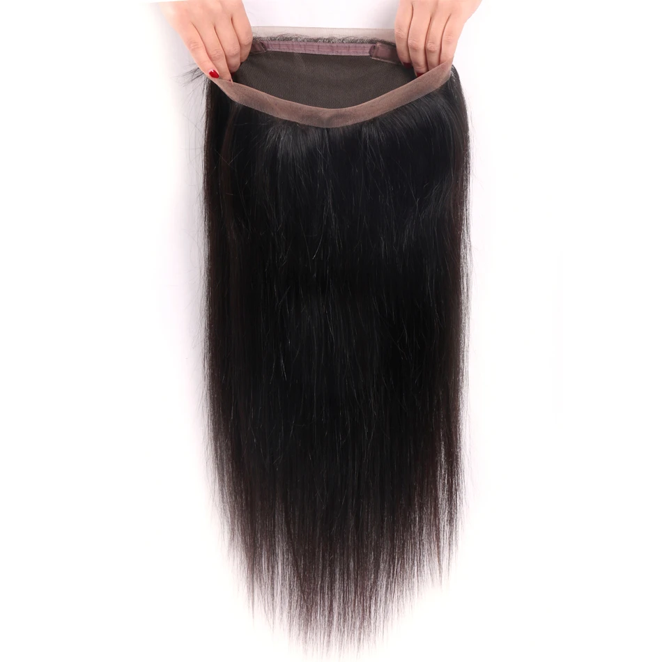 

Wholesale 100% Silky Straight Human Virgin Hair Malaysian Cuticle Aligned Transparent 360 Pre Plucked Swiss Lace Frontal Closure, Natural color,#1b,#613, #2, #4, #27, 1b/99j, 1b/gray etc