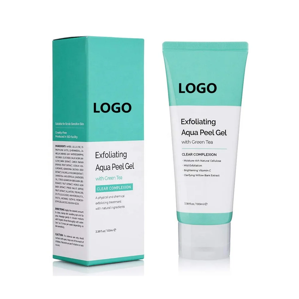 

OEM Natural Exfoliating Aqua Face Peel Gel With Green Tea Clean And Clear