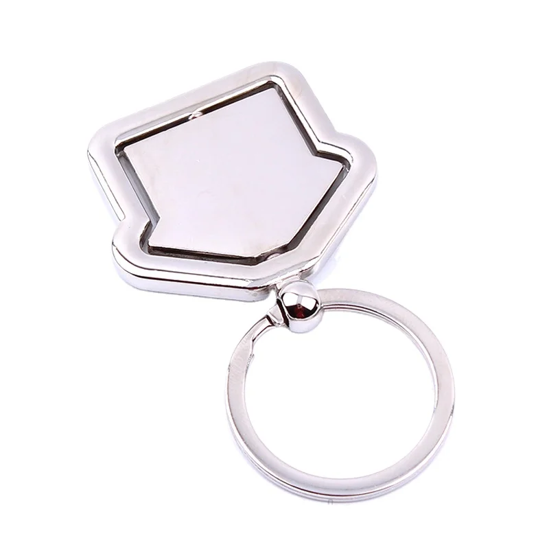 

Promotional Customized Swivel Carabiner Personalized House Shaped Keychains Openers Metal Crafts House Shape Key Chain