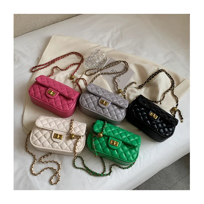 

Diamond Lattice Embroidery Korean Shoulder Armpit Purses Fashion 2021 Designer Fall Ladies Bags Leather Handbags Women Hand Bags