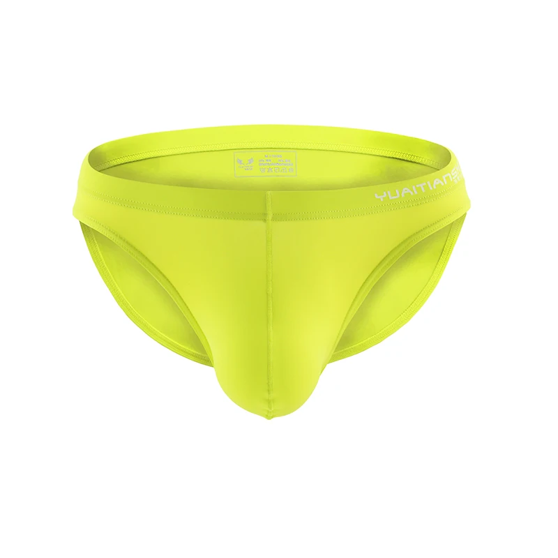 

Manufacturers wholesale quality assurance 2021new yellow briefs men's underwear