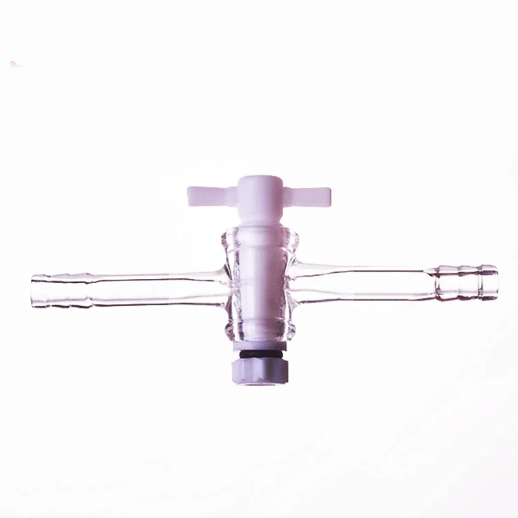 
Lab Straight Bore PTFE Metering Plug Stopcock 