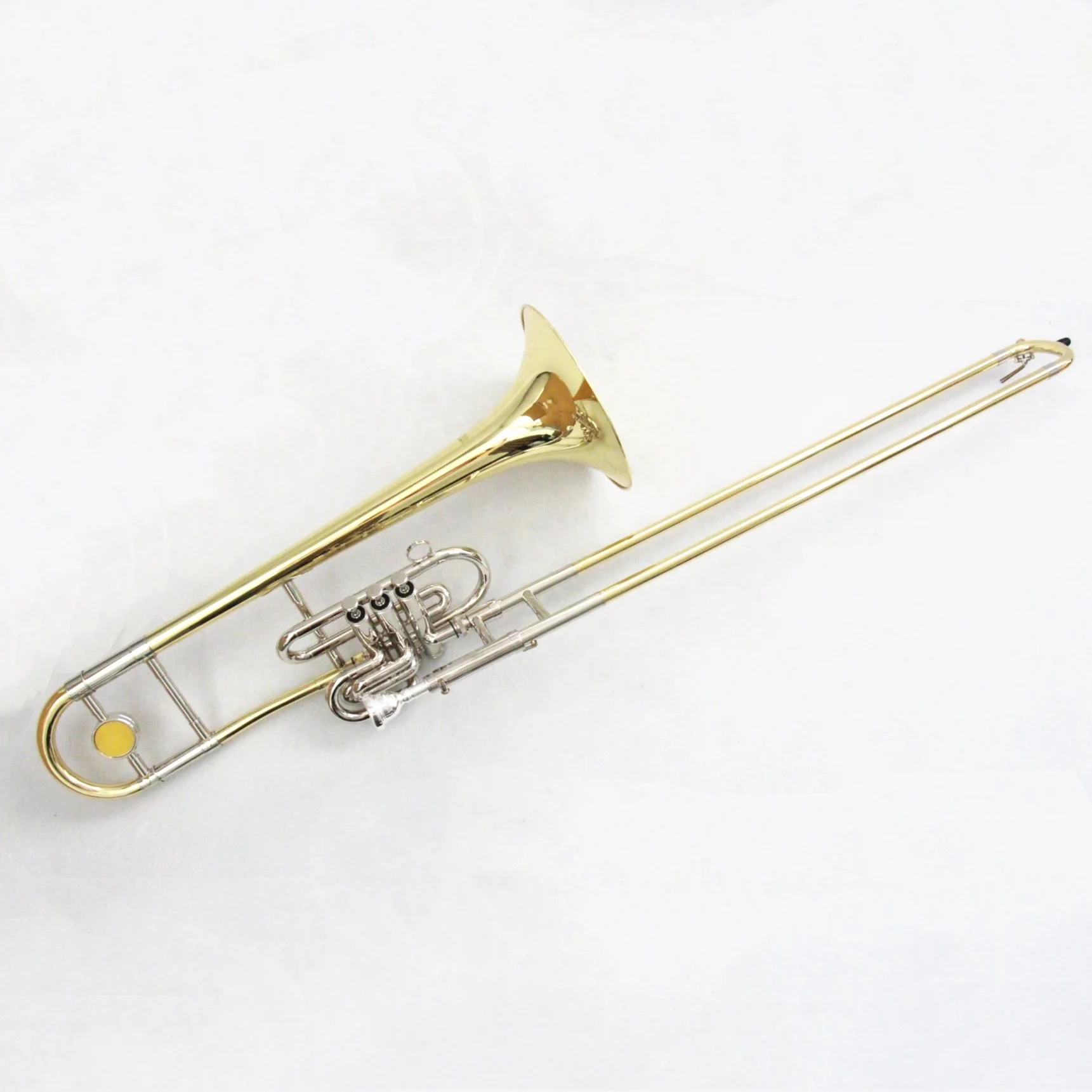 

best quality brass instruments Bb/F trombone good price professional trombone, Gold lacquered and nickel plated