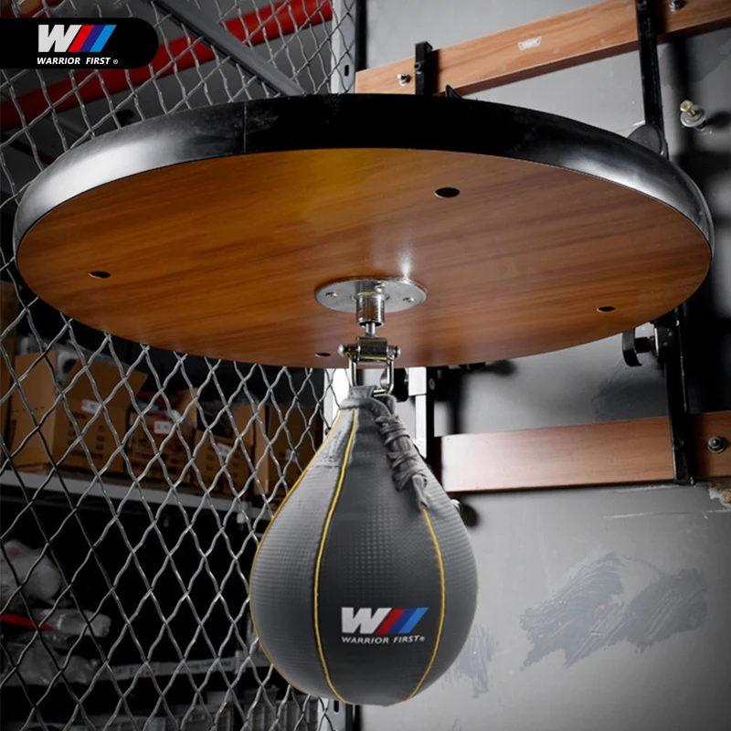 

Boxing Speed Ball Pear Shape PU Speed Bag Boxing Punching Bag Swivel Speedball Exercise Fitness Training Ball, Grey