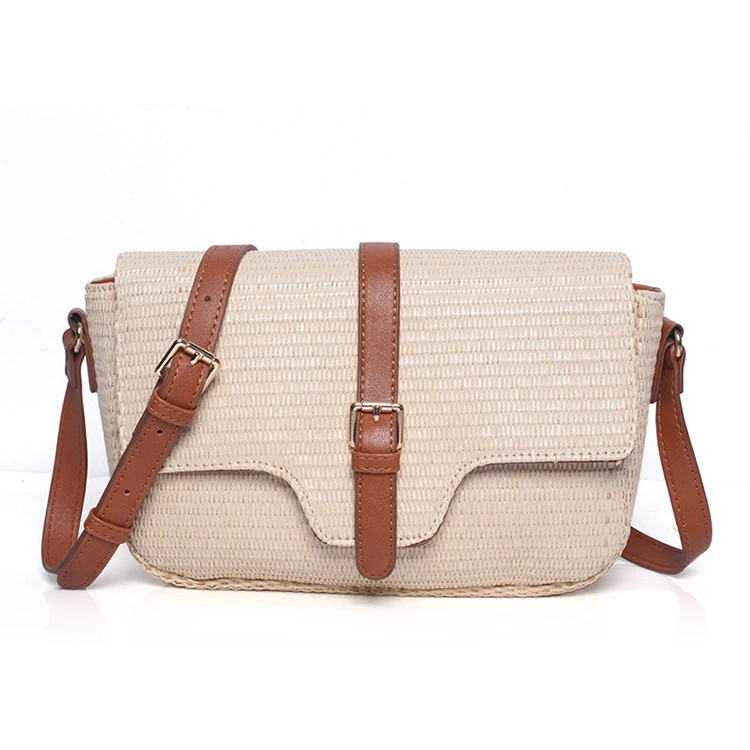 

CTB027 Manufacturer wholesale custom straw woven handbag luxury shoulder bag for women