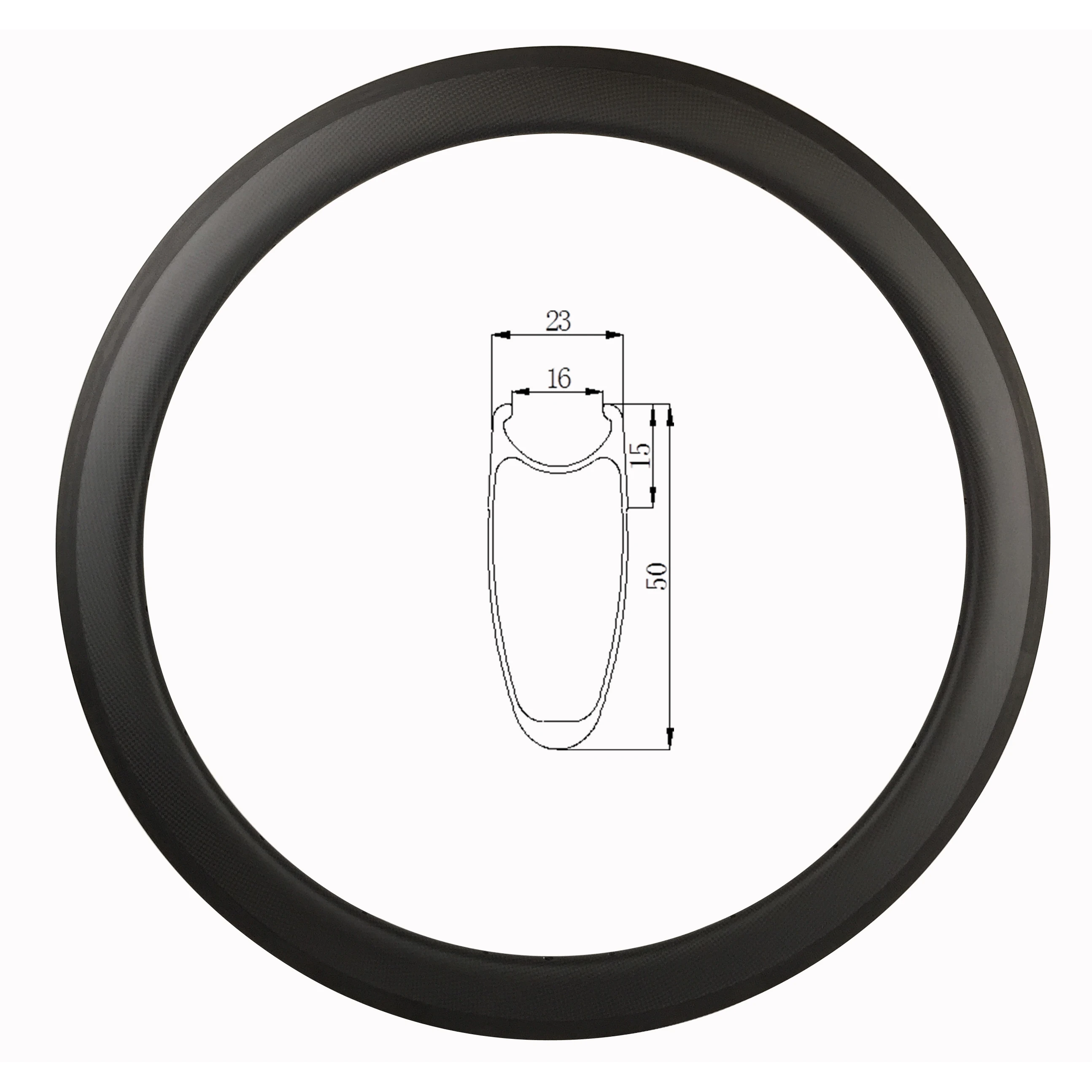 

Carbon Fiber Rim 50Mm Carbon Fiber Rim Road Bike Wheel Warping Bicycle Wheel