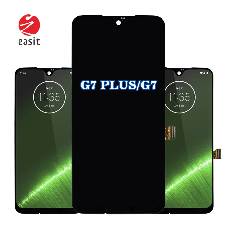 

2021 easit 1 by 1 tested tactil pantalla para for motorola g7 plus g7 power lcd display