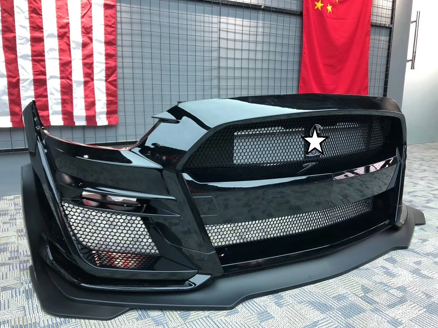 
MP CONCEPTS GT500 STYLE FULL FRONT BUMPER KIT BODY KIT FIT FOR 2015-2017GT ECOBOOST V6 MUSTANG 