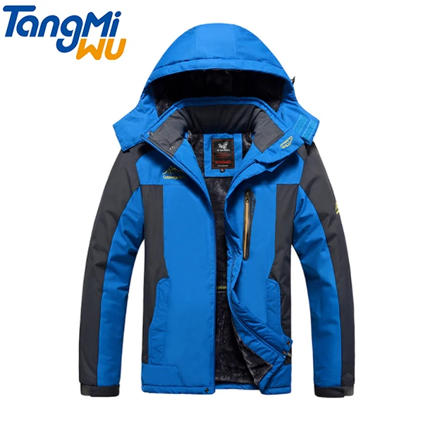 

Factory wholesale plus velvet thick Giacche zipper hooded giacca mountaineering jacket splicing jacket