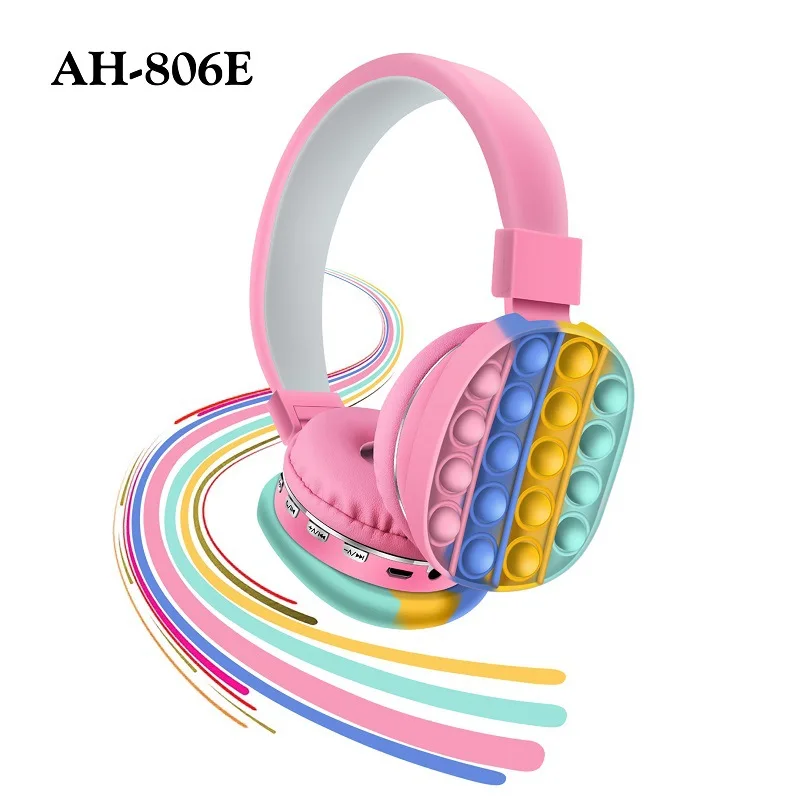 

AH-806E Promotion Gift Cute fidget toys Bt V5.0 Stereo Headset Low Cost High Quality Fashion Earphones