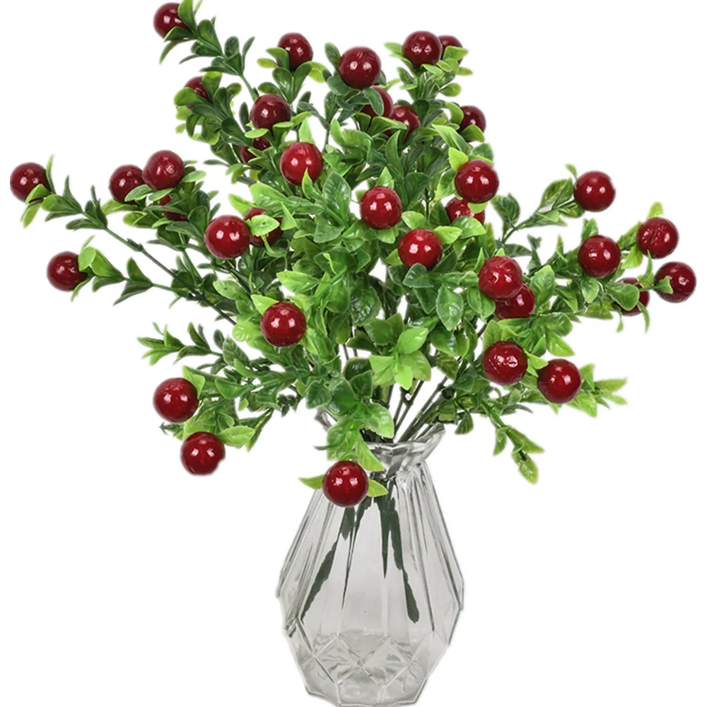 

New 7-pronged Artificial Plant Auspicious Fruit Ruyi Auspicious Fortune Fruit Guiguo Home Living Room Hotel Decoration Supplies
