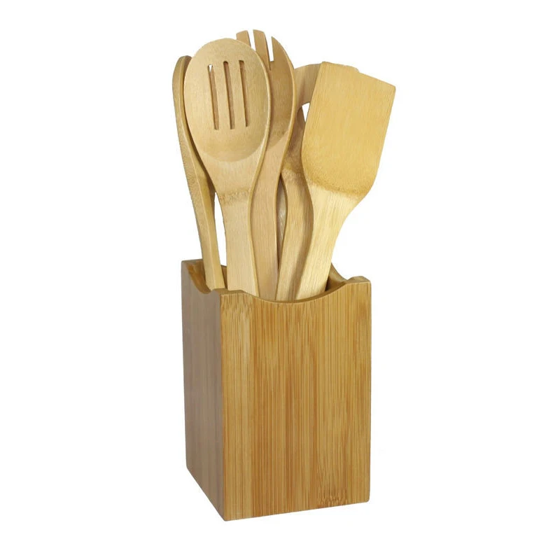 Source manufactory bamboo spatula set kitchen tools with free collocation