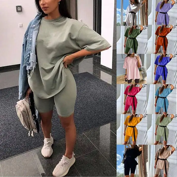 

New arrival Casual Suit Two Piece Set Women clothes Casual Outfits lounge Wear two piece short set