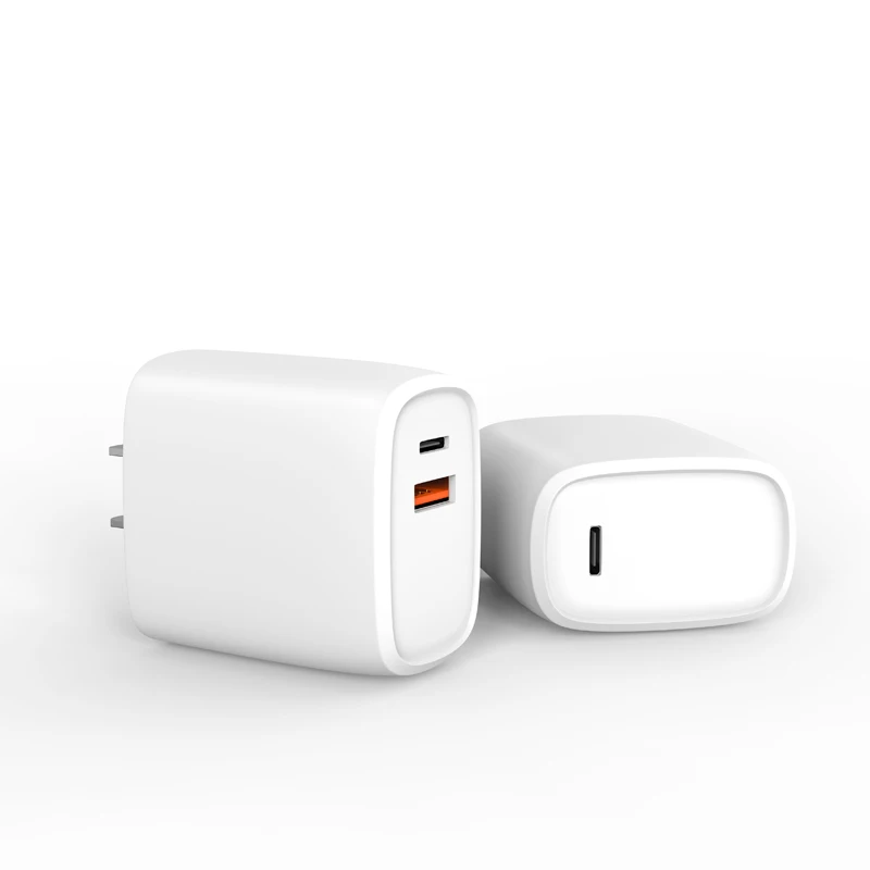 

20w Pd fast wall charger original for apple USB A Type C dual ports with lightning cable for iPhone charger