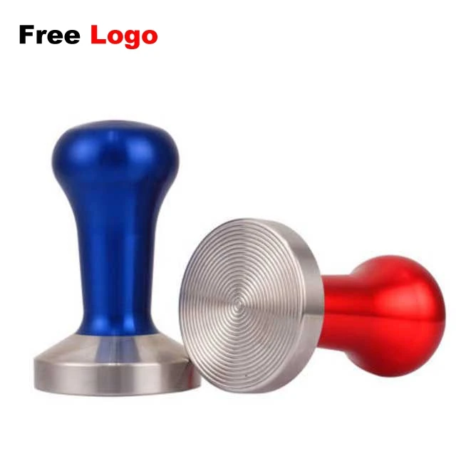 

Factory custom 51mm 58mm Aluminium alloy handle Coffee Tamper, Black