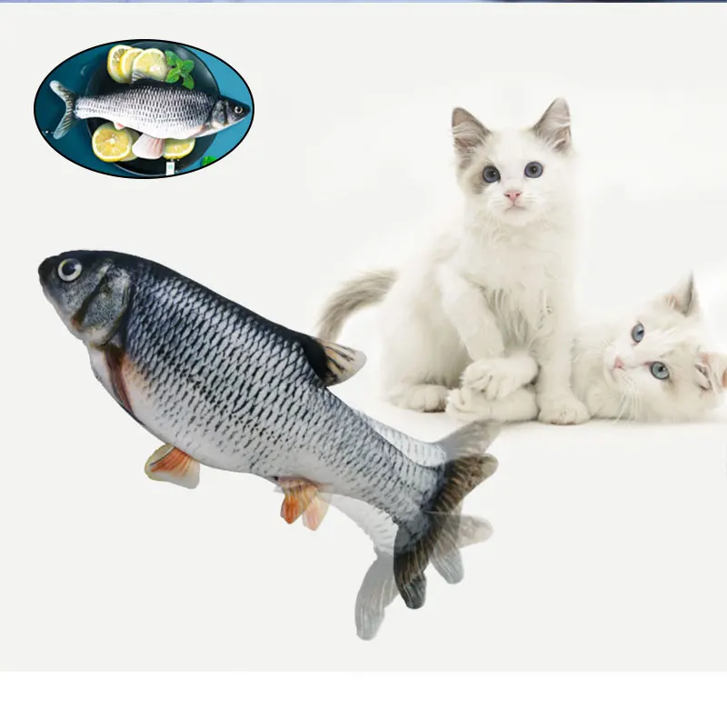 

Dropshipping Cat Fish Toy Sex Electric USB Charging Simulation Fish Toys for Dog Cat Chewing Playing Toy 30*20*10cm