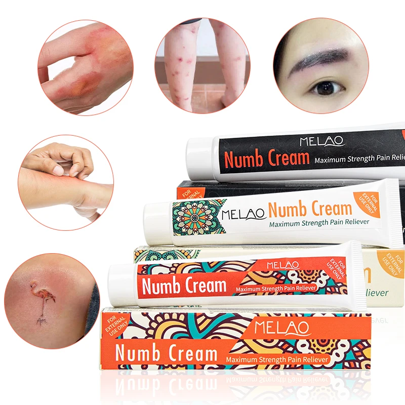 

Custom private label natural organic gentle and efficient relieve pain itching redness after tattoo Eyebrow tattoo numbs cream