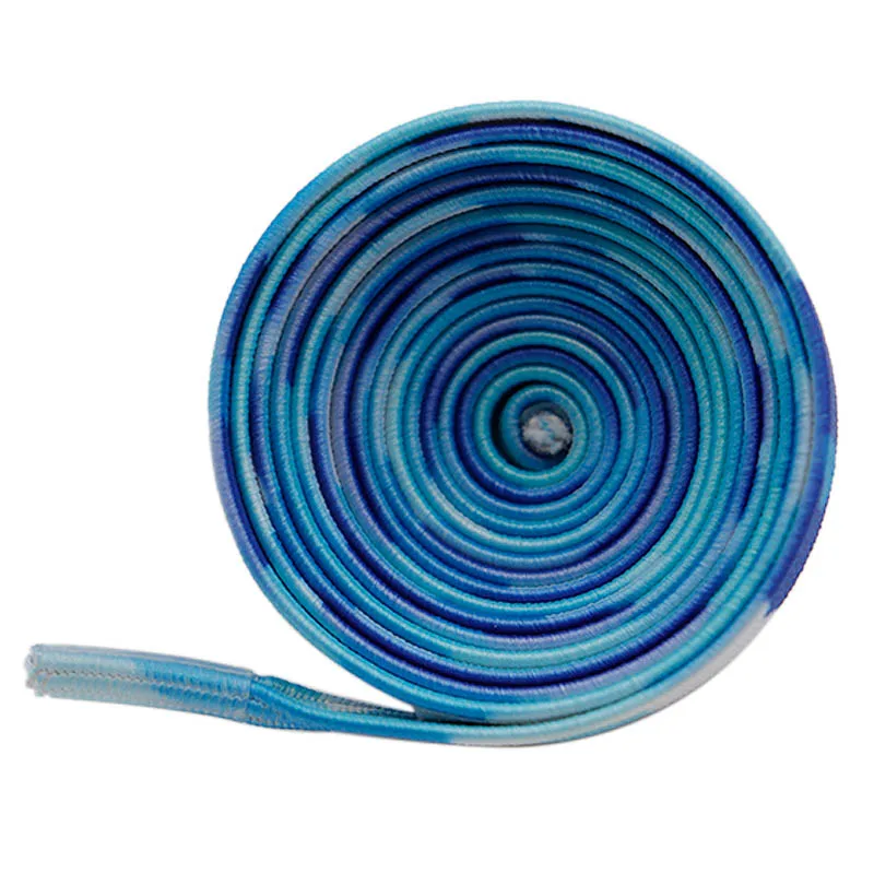 

Weiou Shoe Accessories Manufacturer Support Custom Printing Pattern 140CM Length Blue And White Flat Elastic Shoe Laces, Black,red,grey,blue,support custom color