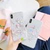 Shockproof transparent clear cute cartoon little twins Gemini soft girly TPU phone case for iPhone 6/7/8/X/XS/XR/XS MAX