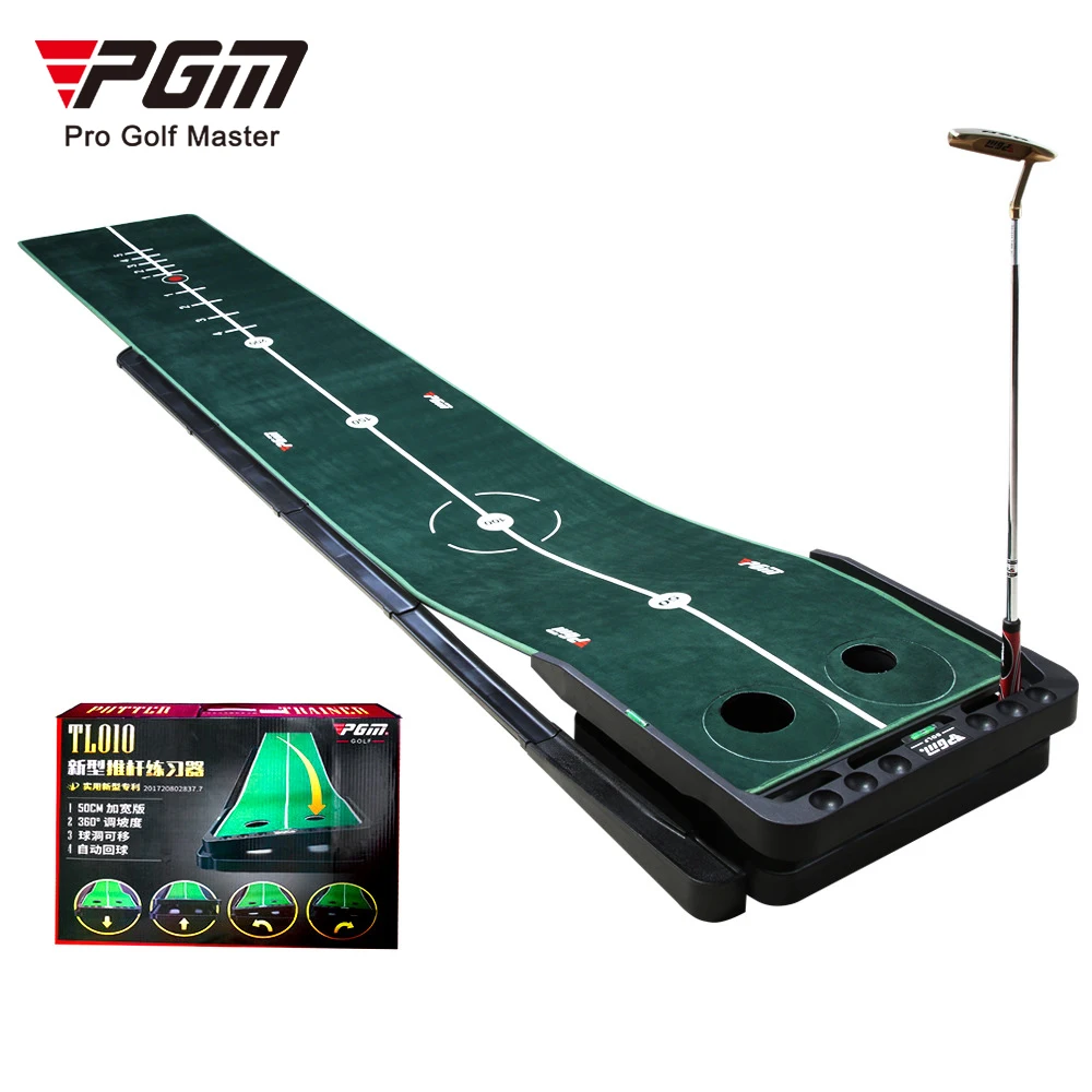 

PGM Slope Adjustable Black Plastic Frame Carpet Golf Putting Mats Putting Green