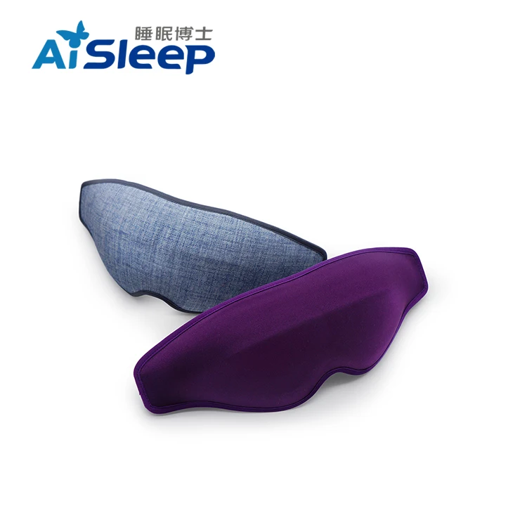

Aisleep personalized custom print airline travel hotel sleeping full eye zone mask, Purple/cesious/gray/blue