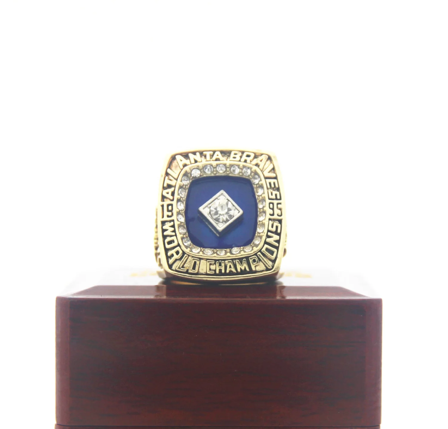 

Linghu Custom Youth League Champion Ring Major League Baseball Championship Rings Display Gift Box 1995 MLB Atlanta Braves Ring, Picture shows