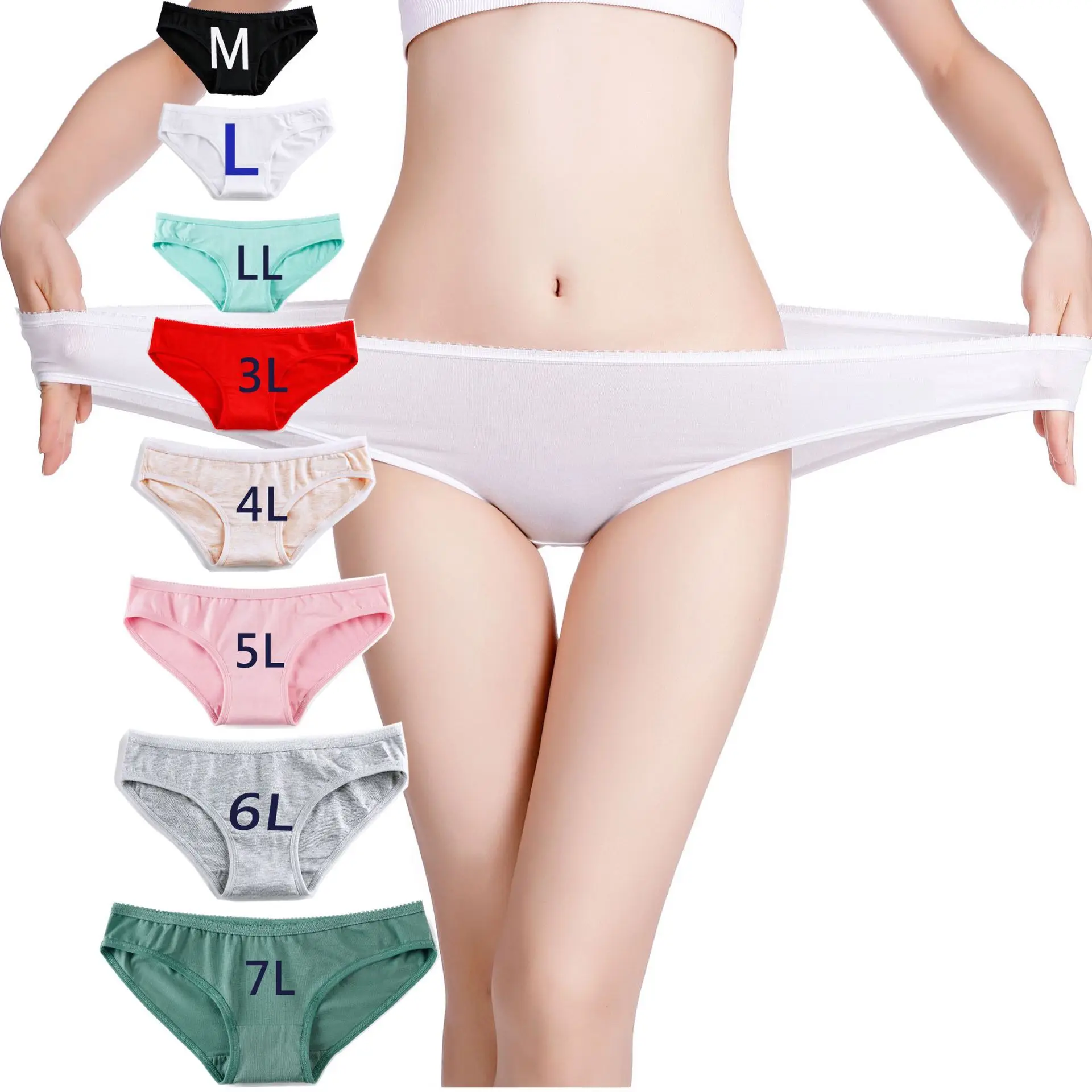 

2021 Women low waist 100% pure cotton hipster lace design breathable slim large briefs fabric wide fat underwear