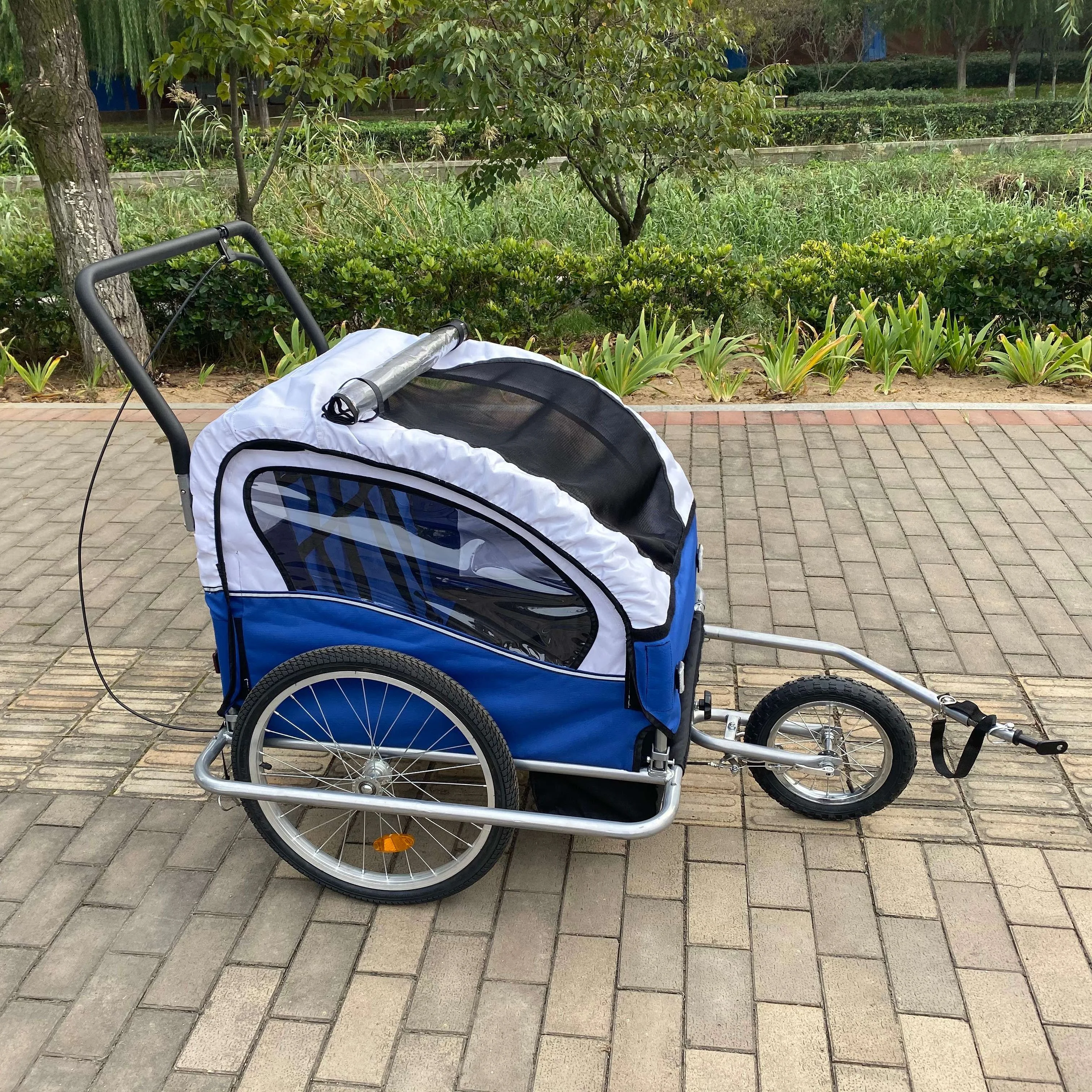 
Outdoor foldable bike trailer carry baby trolley 