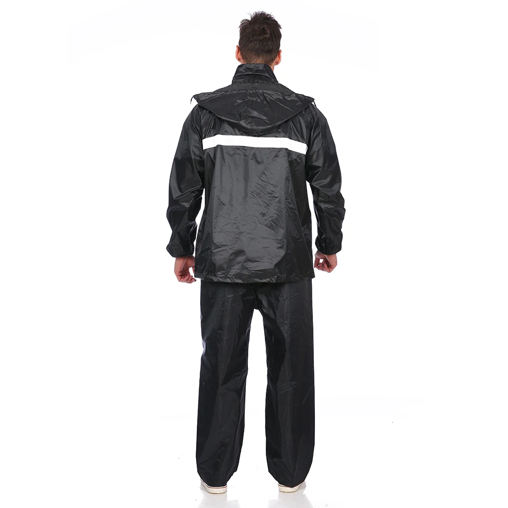 

Impermeable Rainwear Fashion Raincoat Polyester Rain Coat, Black