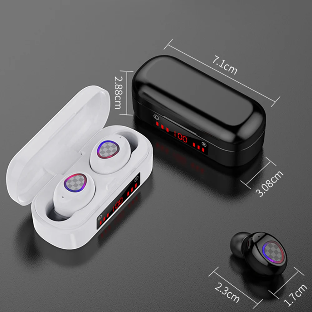Free Shipping 1 Sample OK IPX6 TWS Earphone 5.0 Touch Music Wireless Earphones Stereo Headphones Wireless Earbuds - ANKUX.COM